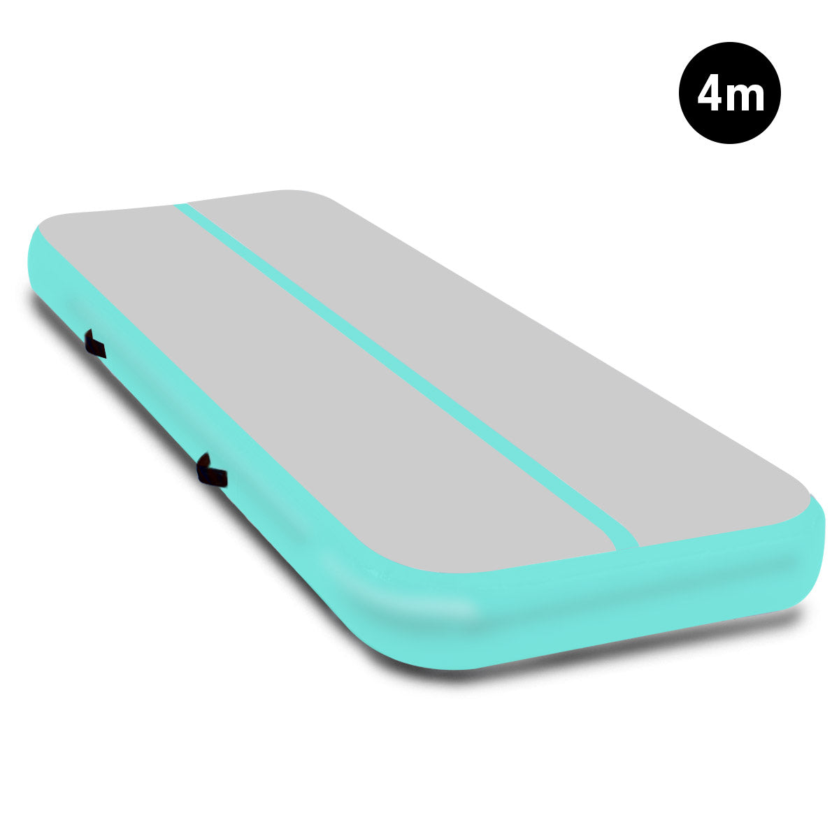 Powertrain Airtrack 20cm Thick 4m x 2m Inflatable Gymnastics Tumbling Mat Air Track - Mint Green
