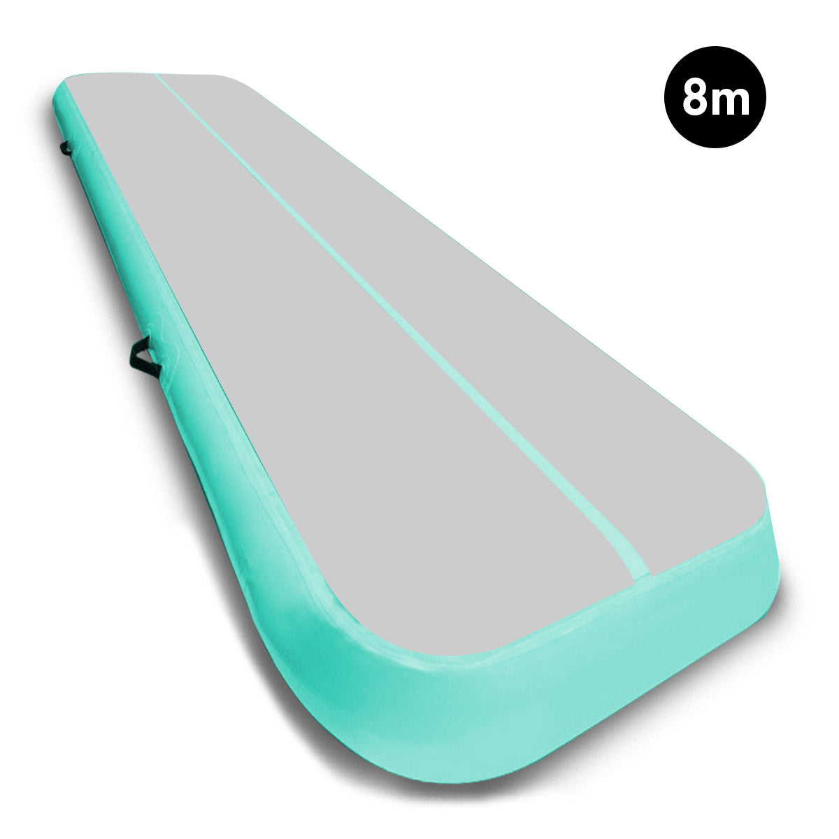 Powertrain Airtrack 20cm Thick 8m x 1m Inflatable Gymnastics Tumbling Mat Air Track - Mint Green