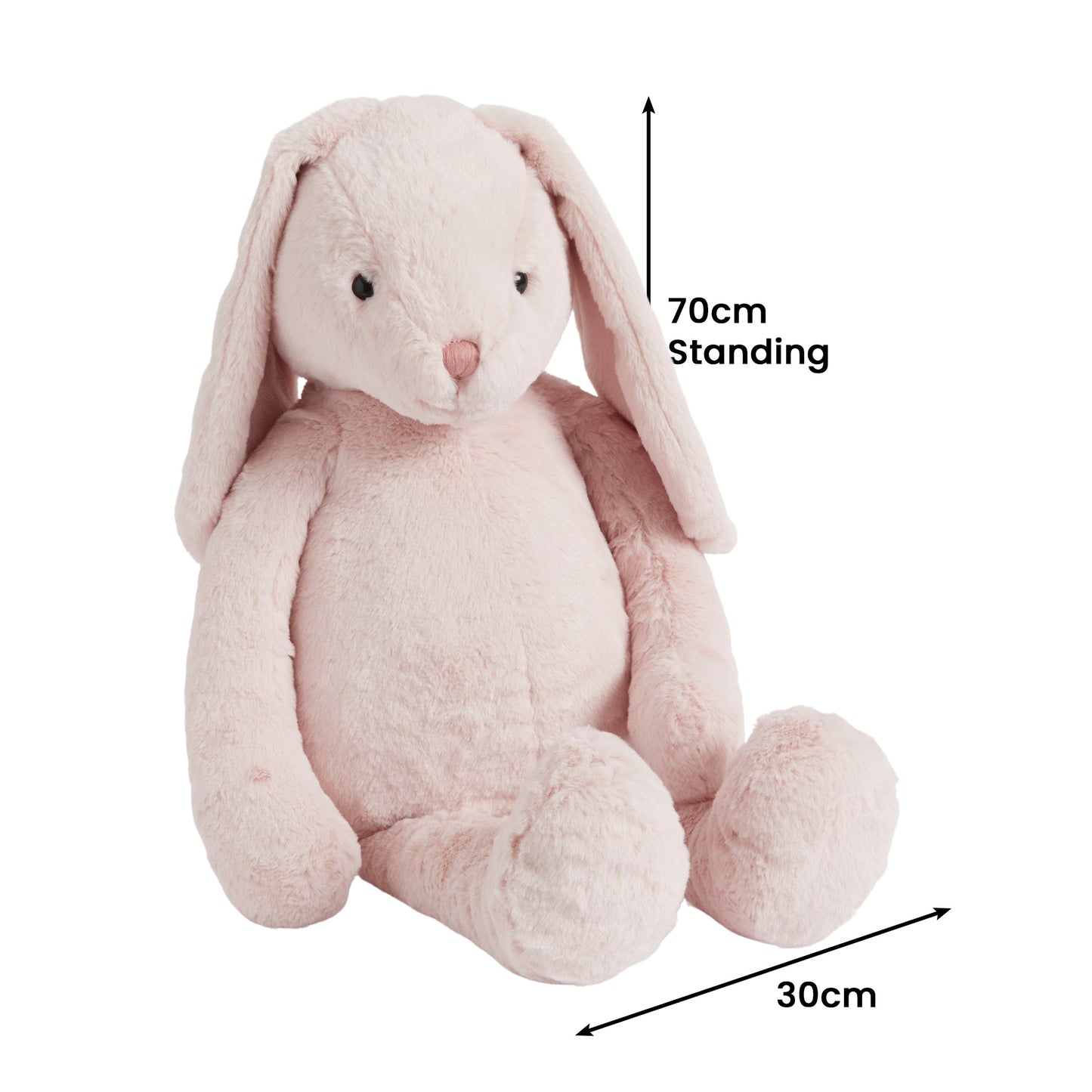 Jiggle & Giggle Extra Large Ultra-Soft Plush Bunny in Pink