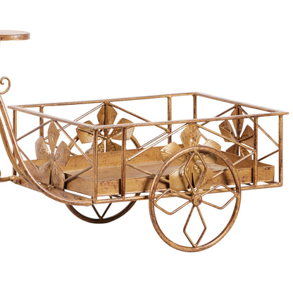 Christabelle Antique Gold Bicycle Display Metal Christmas Decor
