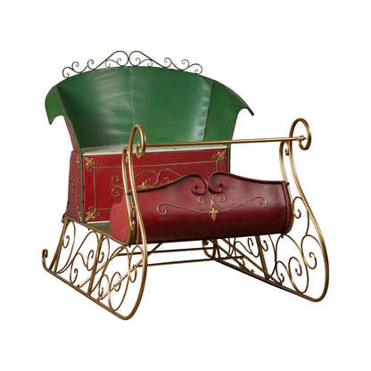 Christabelle Jumbo Life Size Rustic Christmas Sleigh Display - 210cm