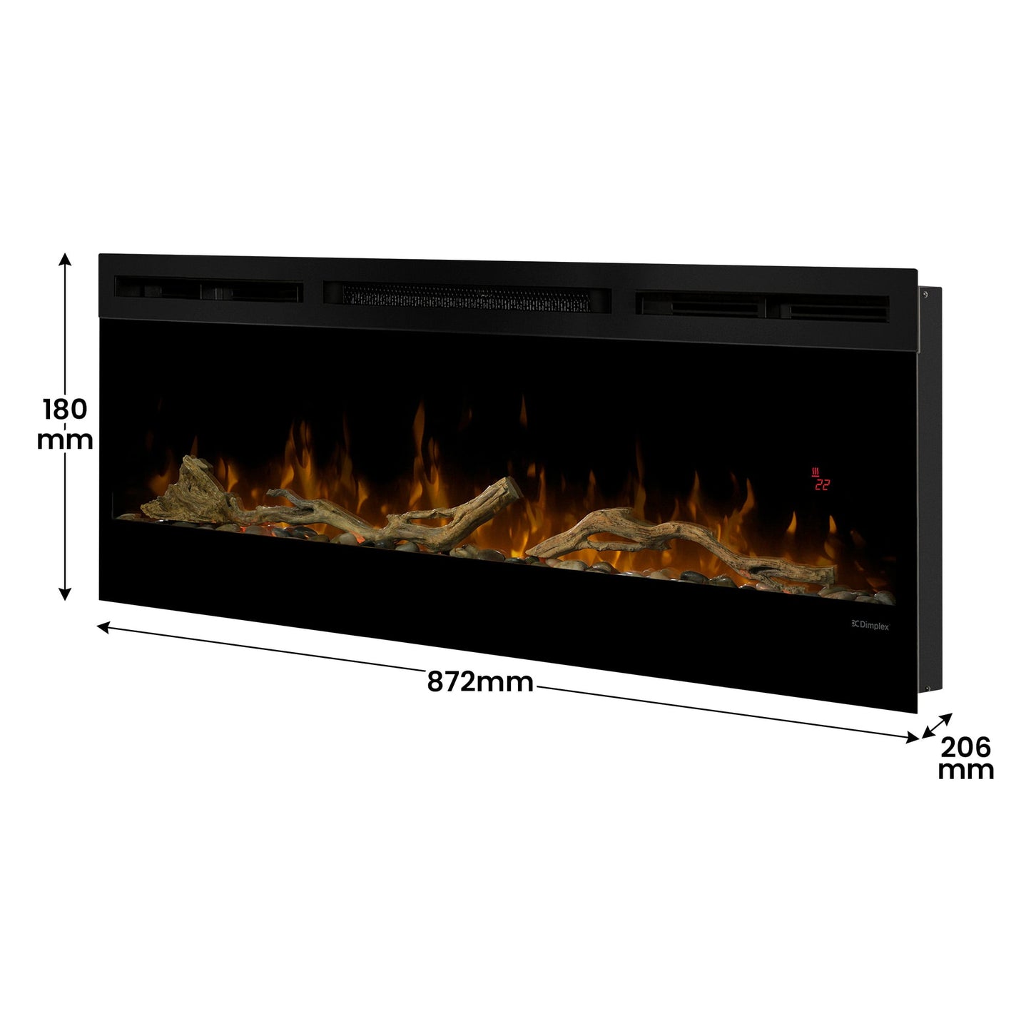 Dimplex Driftwood & River Rock Accessory Pack Kit for 74-inch Linear Fireplace