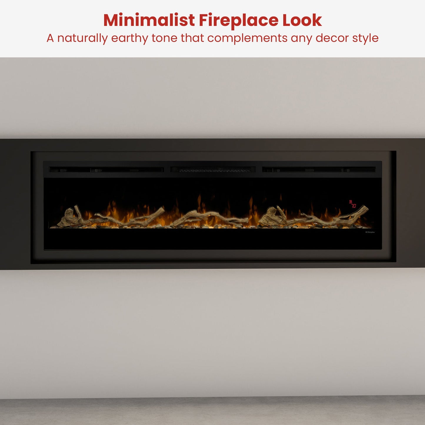 Dimplex Driftwood & River Rock Accessory Pack Kit for 74-inch Linear Fireplace