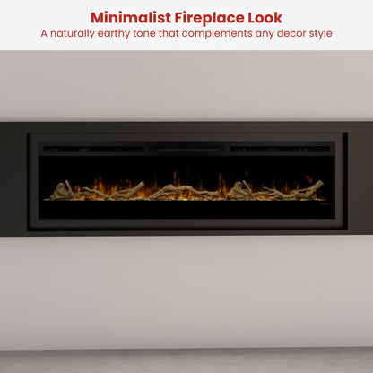 Dimplex Driftwood & River Rock Accessory Pack Kit for 74-inch Linear Fireplace