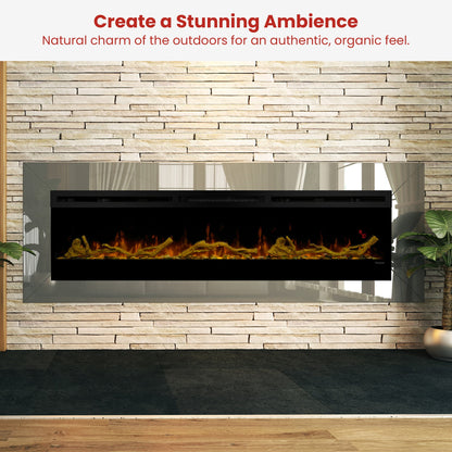 Dimplex Driftwood & River Rock Accessory Pack Kit for 74-inch Linear Fireplace