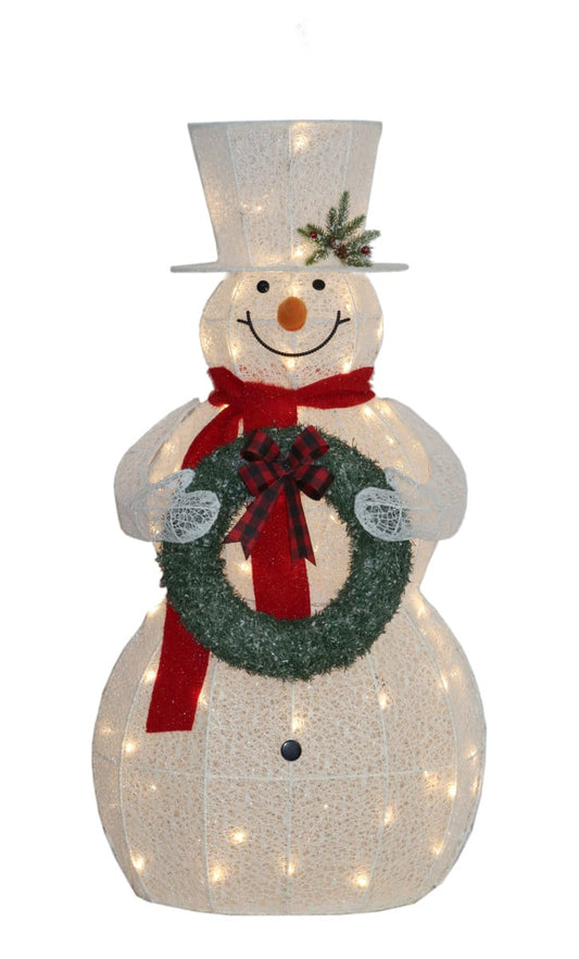 Christabelle 150cm White Outdoor Christmas Snowman with Lights