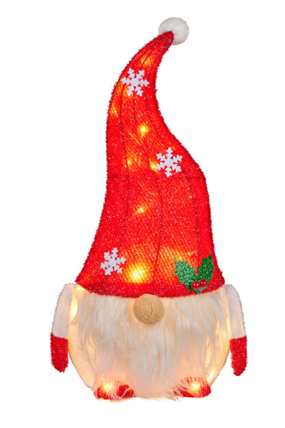 Christabelle Christmas Gnome Display with Lights - 51cm