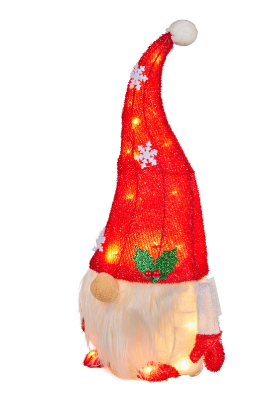Christabelle Christmas Gnome Display with Lights - 51cm