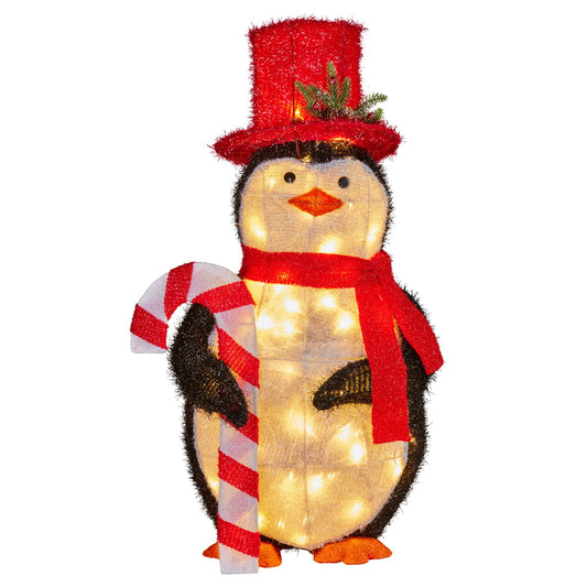 Christabelle 80cm Christmas Penguin Display with LED Lights Indoor Outdoor Decoration