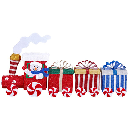 Christabelle Christmas Train & 3 Carriages with Lights Indoor/Outdoor