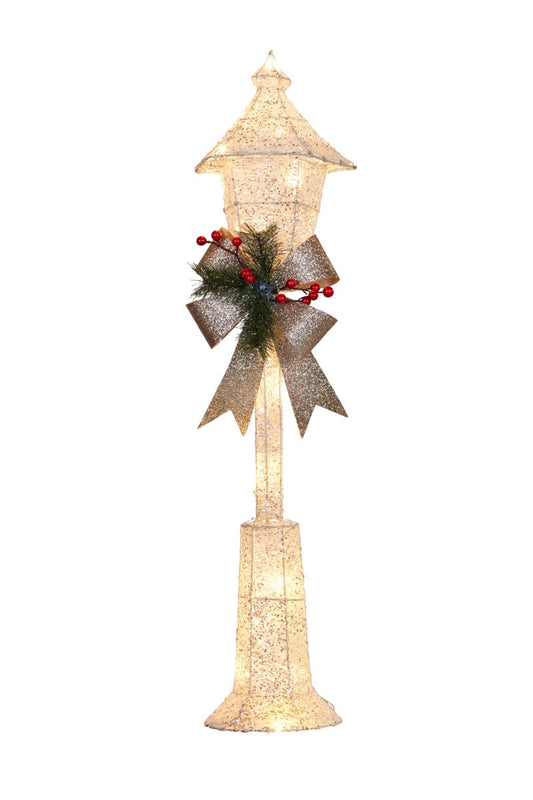 Christabelle 90cm Christmas Lamp Post with LED Lights Indoor Outdoor Decoration