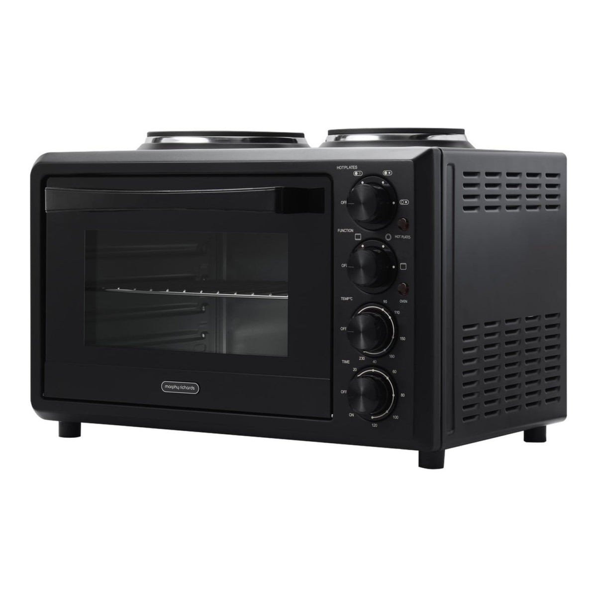 Morphy Richards 32L Black 2-in-1 Benchtop Convection Oven with Hot Plates