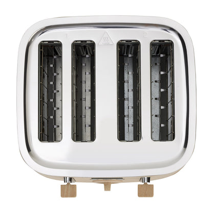 Morphy Richards Essence Scandi 4-Slice Toaster Deep Self-Centring Slots, Browning Control Cancel Reheat & Defrost