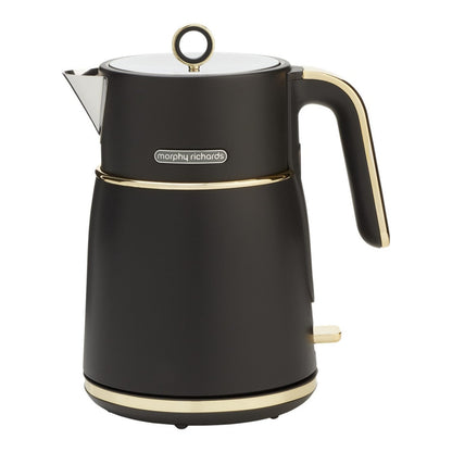 Morphy Richards Signature Soft Gold Matte Black 1.5 L Electric Kettle Rapid Boil