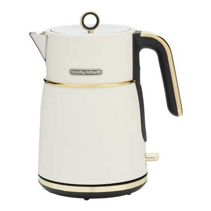 Morphy Richards Signature Soft Gold Matte White 1.5 L Electric Kettle Rapid Boil
