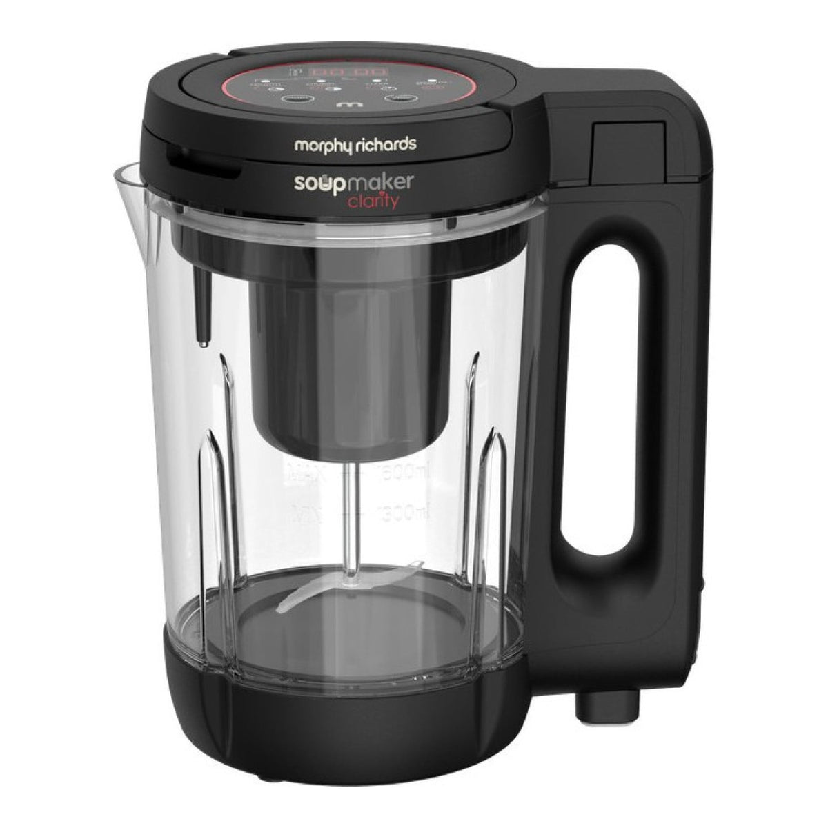 Morphy Richards Clarity 1.6L Soup Maker 4 Functions Fast Soup Blender - MRSMC16BK