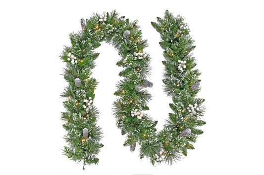 Christabelle Christabelle Christmas Garland with Lights - Battery Operated 274cm Bryson Pine