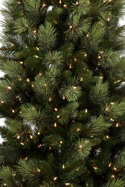 Christabelle 7.5ft Christmas Tree with Lights - Slimline Carolina Pine