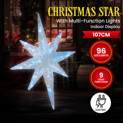 Christabelle Christmas Display Star with Lights - 107cm
