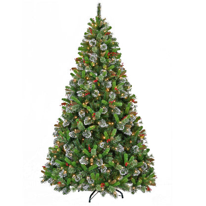 Christabelle 9ft Christmas Tree with Twinkle Lights Wintry Pine