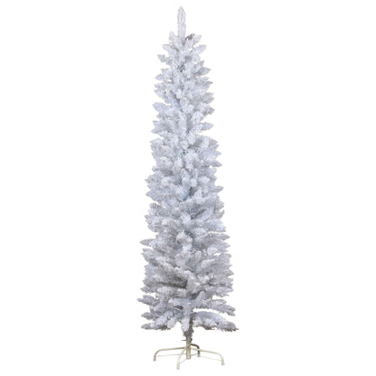Christabelle Candy Floss White 1.8m Pre-Lit Multicolour Slim Christmas Tree