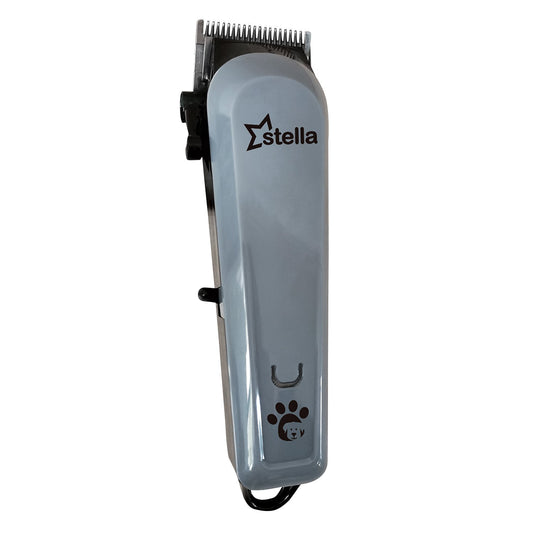 Stella Cordless Pet Grooming Kit - Dog & Cat Hair Clippers Trimmer Set with Stainless Steel Blades Comb & Brush