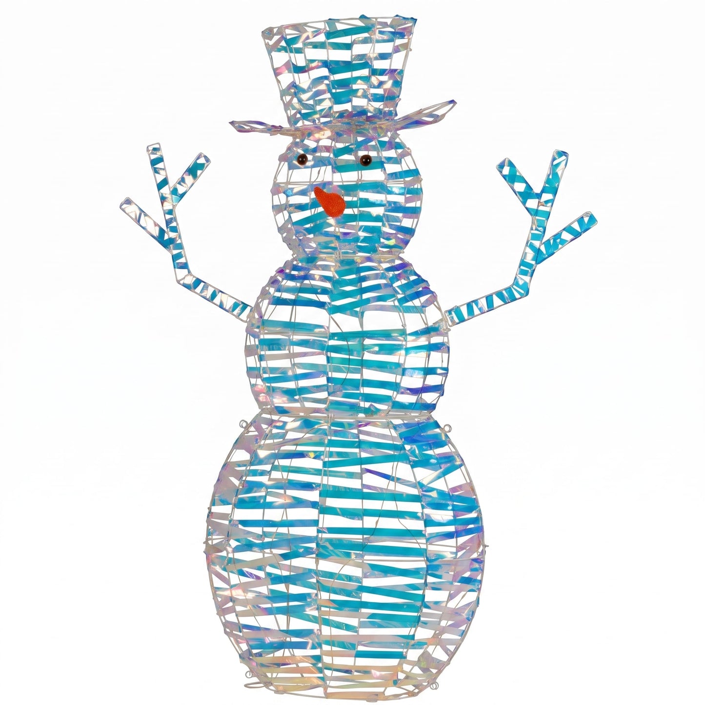 Christabelle 1.2m Christmas Snowman Indoor Outdoor Display Decoration LED Lights Front Yard Lawn Statue Ornament