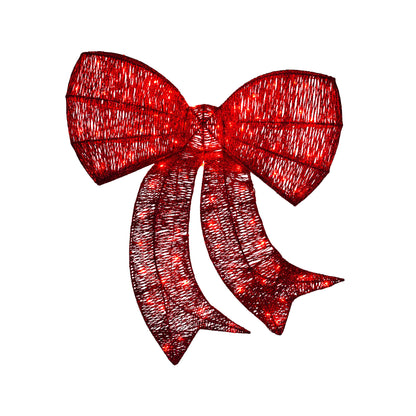 Christabelle Large 87cm Christmas Display Bow with LED Lights Decoration