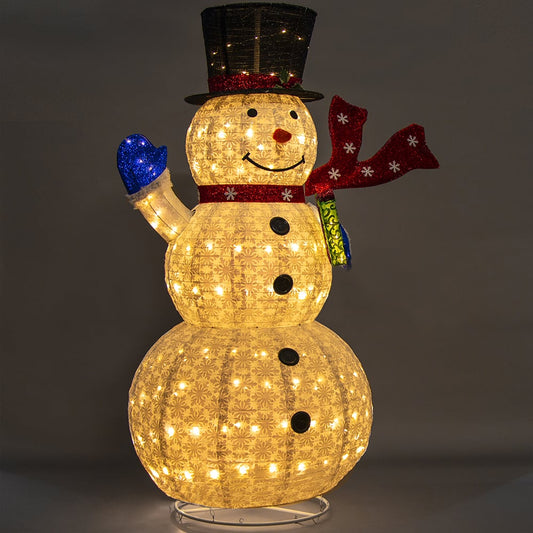 Christabelle Christmas Snowman with Twinkle Lights White Indoor Outdoor 180cmH