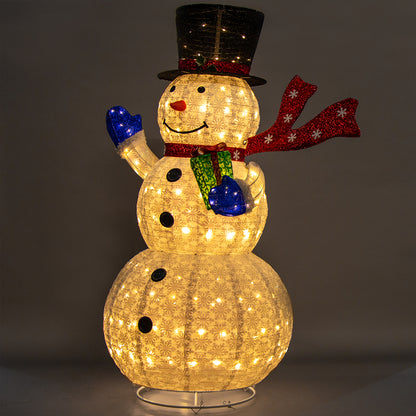 Christabelle Christmas Snowman with Twinkle Lights White Indoor Outdoor 180cmH