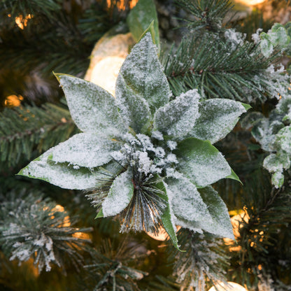 Snowy Crown Pine 2.7m Multicolour Pre-Lit Christmas Tree with 2429 Tips