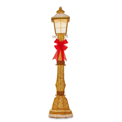 Christabelle 1.5m Festive Lamp Post Christmas Light Up Display LED Outdoor Indoor Xmas Yard Lawn Statue Home Decor