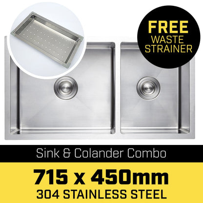 304 Stainless Steel Sink - 715 x 450mm