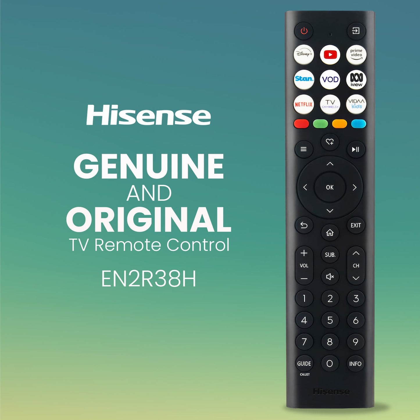 Hisense EN2R38H Genuine Original TV Remote Control Replacement Remote for Hisense Smart TV Voice Function TV Remote