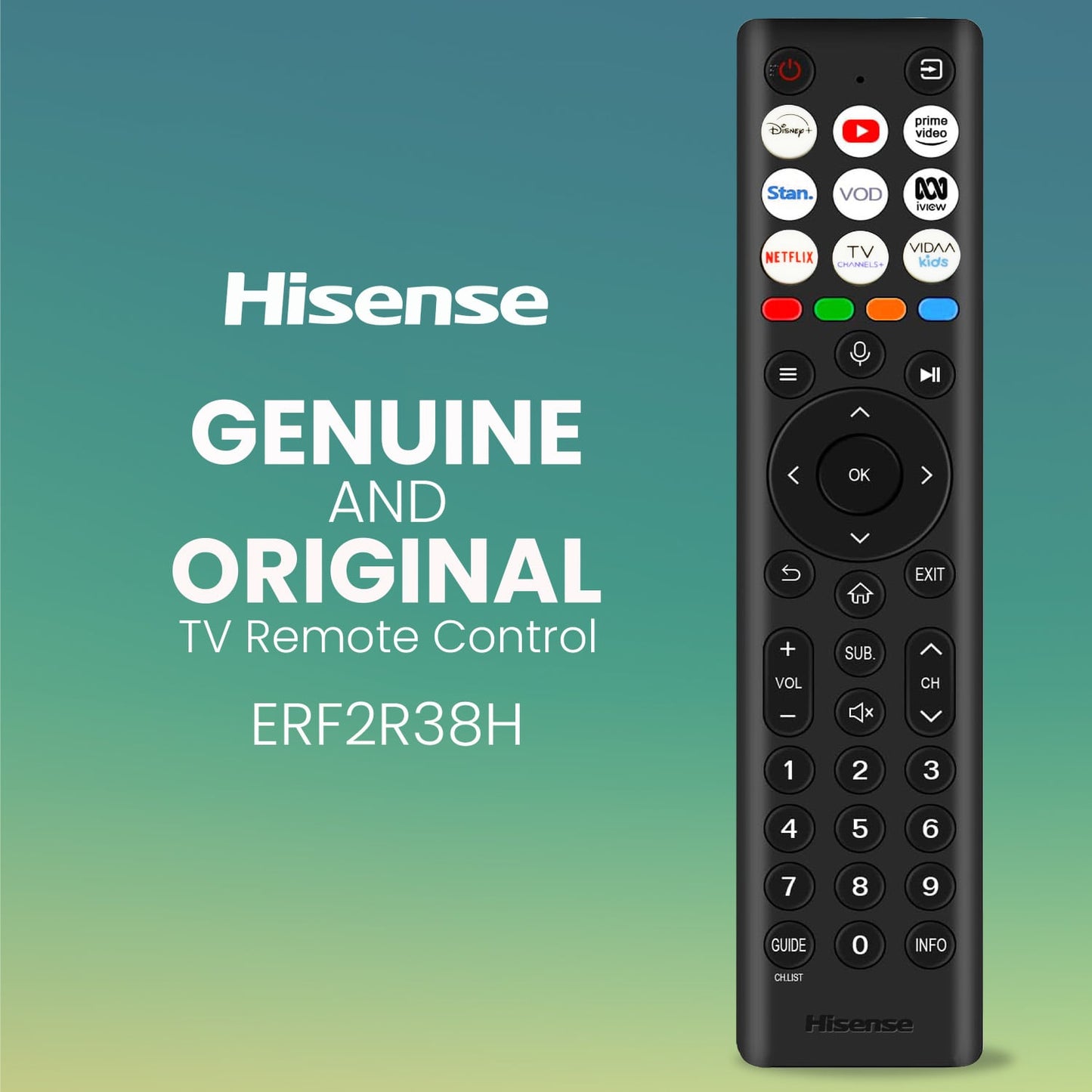 Hisense ERF2R38H Genuine Original TV Remote Control Replacement Remote for Hisense Smart TV Voice Function TV Remote