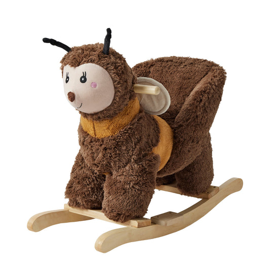 Jiggle & Giggle Soft Plush Toy Rocker - Bee
