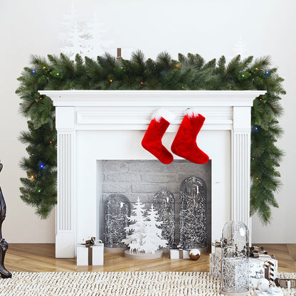 Christabelle 2.7m Christmas Garland with LED Lights Dorset Pine Mantle Decoration Ornament