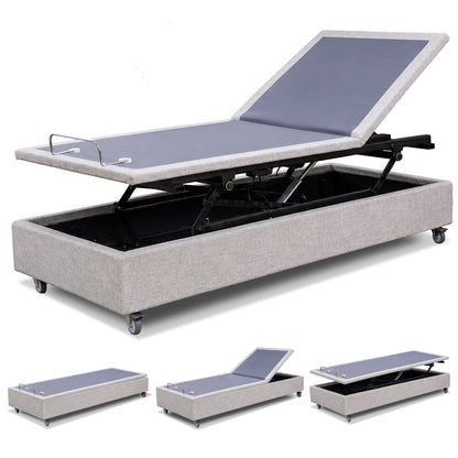 Sleep Australasia Therapedic Modulift Hospital Grade Long Single Electric Adjustable Bed Base with Massage & Wireless Remote