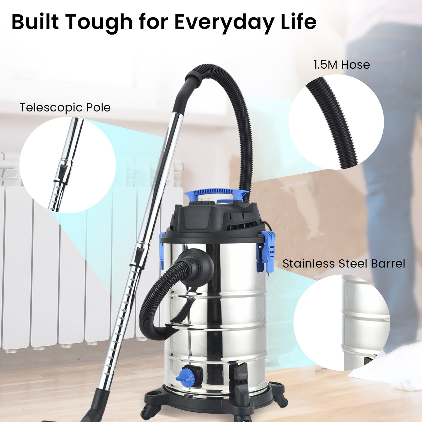 Airflo Wet & Dry Vacuum Cleaner 30L AFV30