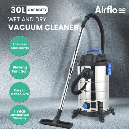 Airflo Wet & Dry Vacuum Cleaner 30L AFV30