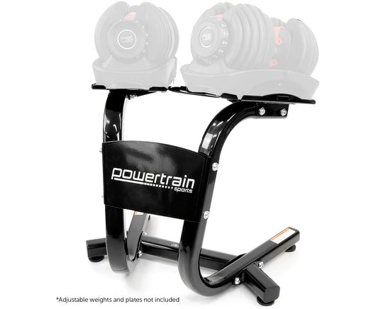 Powertrain Adjustable Dumbbells Stand Weight Plates