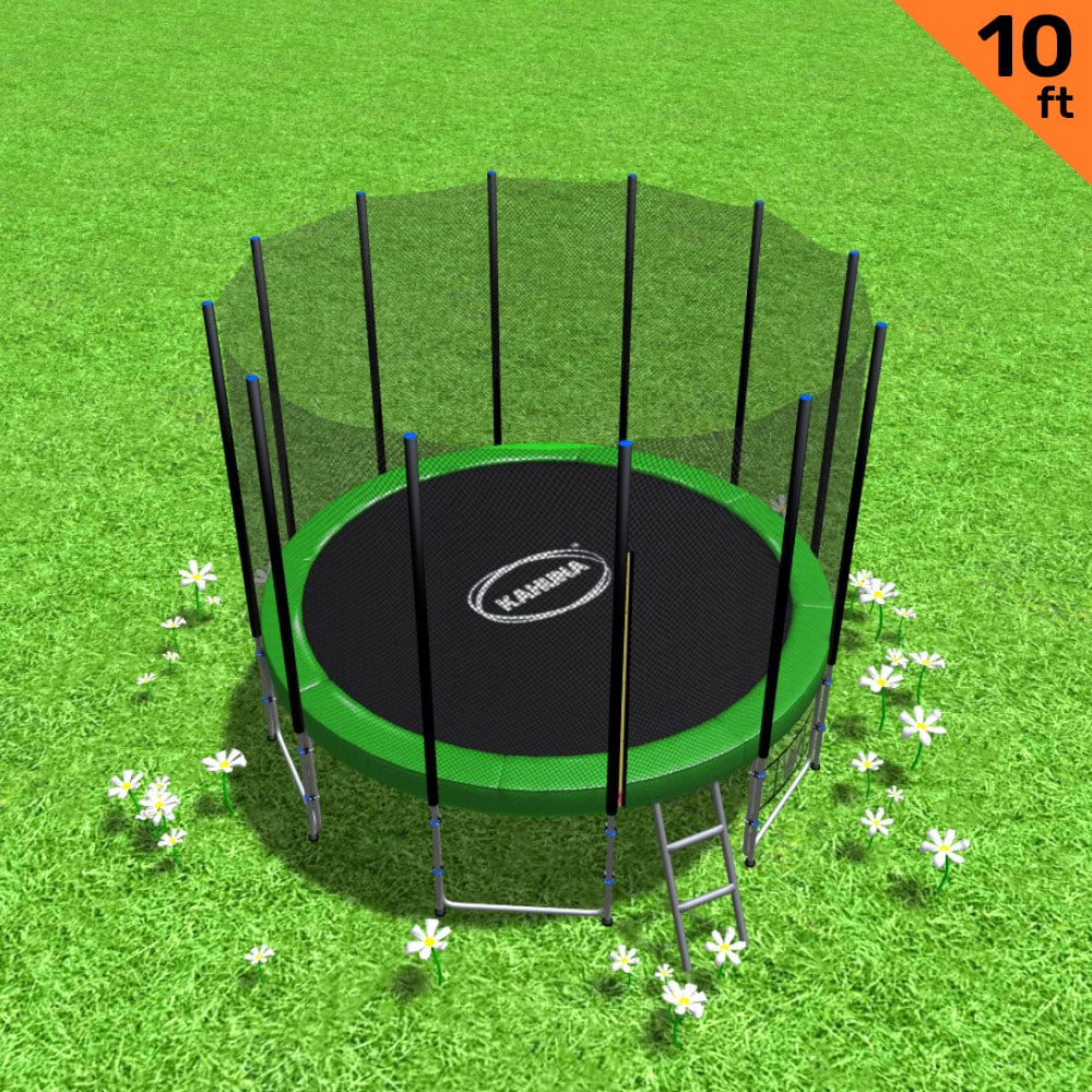 Kahuna Blizzard 10 ft Trampoline with Net Green