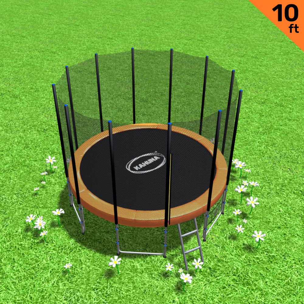 Kahuna Blizzard 10 ft Trampoline with Net - Orange