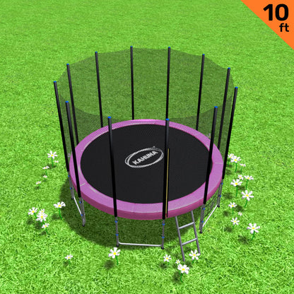 Kahuna Blizzard 10 ft Trampoline with Net Pink
