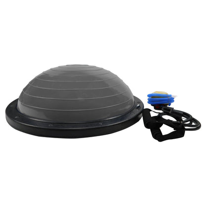 Powertrain Fitness Yoga Ball Home Gym Workout Balance Trainer - Grey