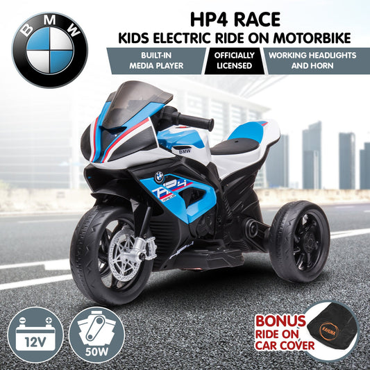 Kahuna BMW HP4 Race Kids Toy Electric Ride On Motorcycle - Blue