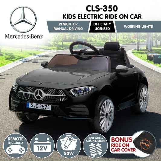 Kahuna Mercedes Benz CLS 350 Kids Electric Ride On Car with Remote Control - Black
