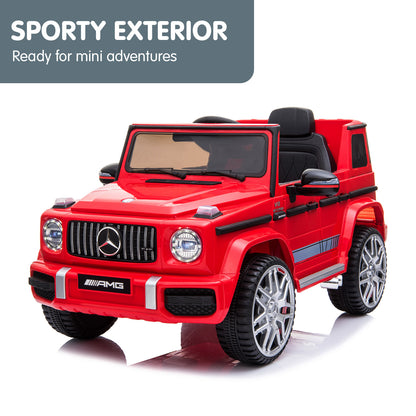 Mercedes Benz AMG G63 Licensed Kids Ride On Car Remote Control - Red
