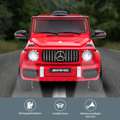 Mercedes Benz AMG G63 Licensed Kids Ride On Car Remote Control - Red