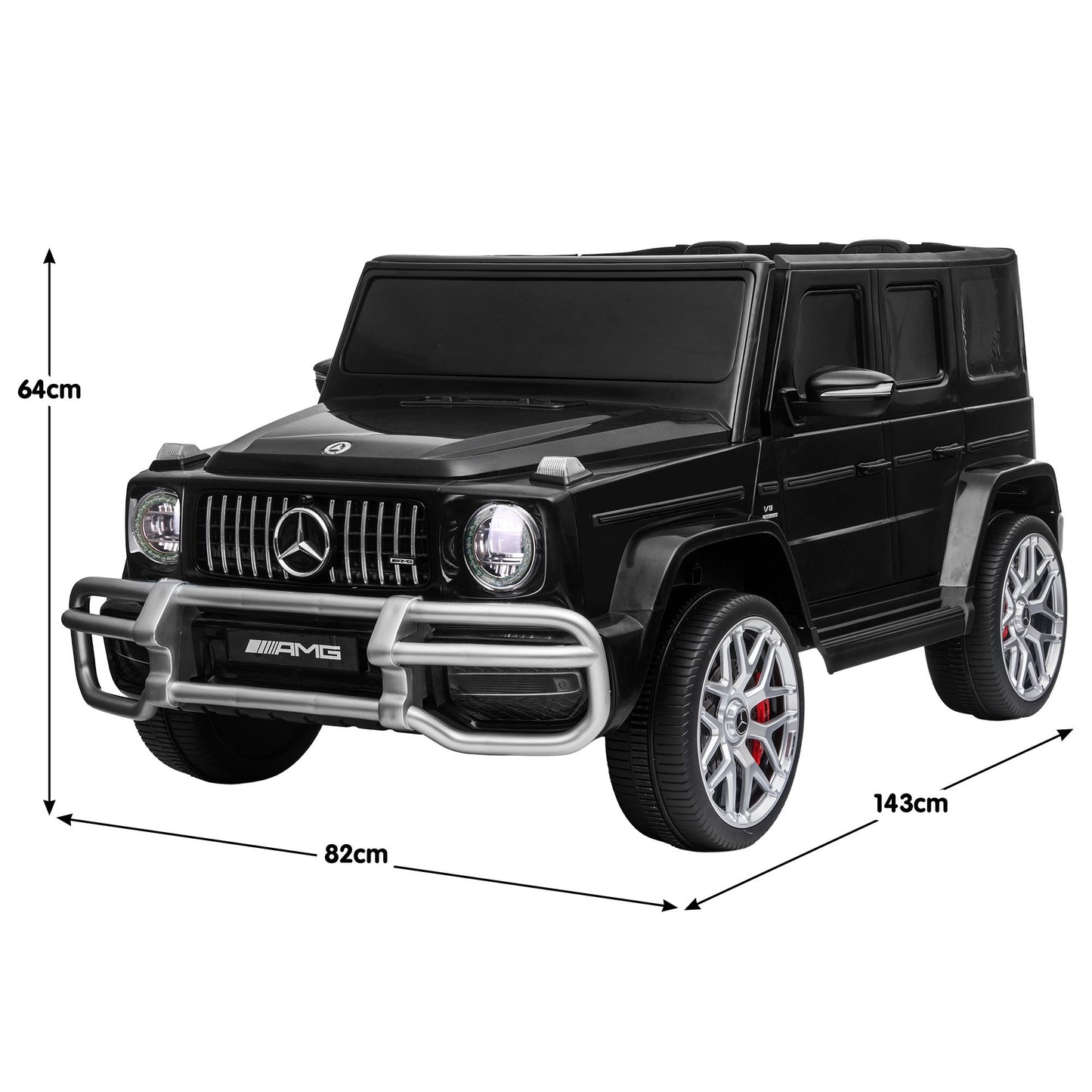 Kahuna Mercedes Benz AMG Licensed G63 Kids Electric Ride On Car Remote Control Dual 50W Motors Music Player LED Lights